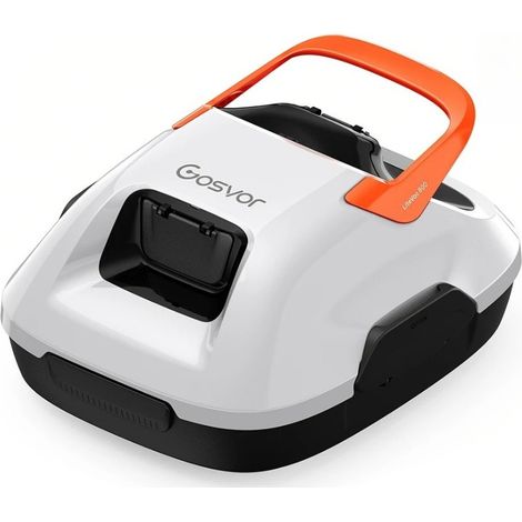 Robot Pulitore Piscina Wireless, Aspiratore Automatico per Piscine Fuori Terra, 80 Minuti di Autonomia, Ritorno Automatico, Portatile
