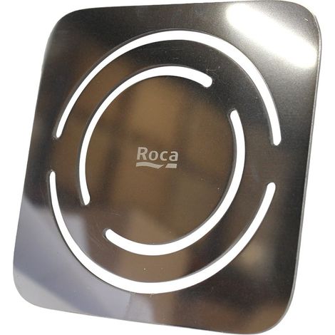 Roca – Grille de vidage Twist en acier inoxydable pour receveur de douche Terran-N – Résistance à la glissance – Accessoire pour siphon (1/3)