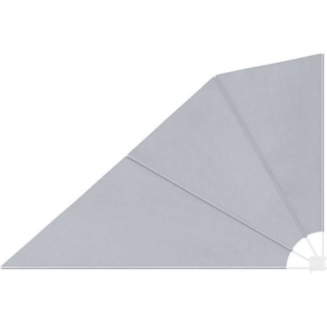 Maison Exclusive - Toldo lateral plegable de balcón gris 160x240 cm (1/5)