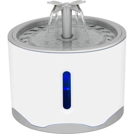 2,6 l Katzentrinkbrunnen, elektrischer Wasserspender, zirkulierende Filtration, Sicherheitsnapf für Katzen