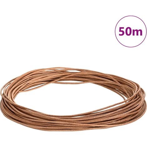 Corde en Cuir Marron Ø2,5 mm x 5 m Cuir (1/5)
