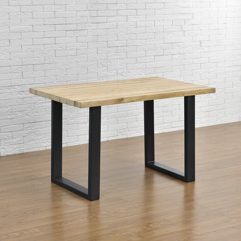 Set di 2 Gambe Rettangolari 'Makers' in Acciaio per Mobili Fai da Te (LxA) 60 x 72 cm - Nero [en.casa] (1/5)