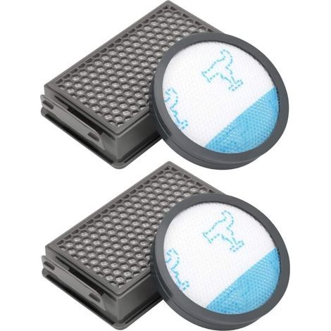 Dolaso – Lot de 4 filtres HEPA et mousse pour aspirateurs Rowenta, Moulinex, Tefal – Élimine poussière et allergènes – Dimensions 14.2x8.6cm et 14cm - ZR005901 (1/5)