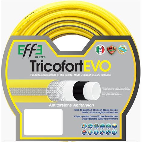 5/8 MT25 - Tubo Tricofort Evo 6 strati PER IRRIGAZIONE GIARDINO INNAFFIO ANTITORSIONE