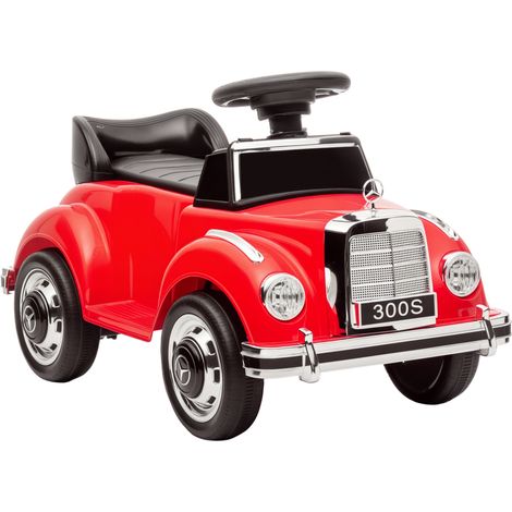 Giocattolo cavalcabile per bambini con vano portaoggetti, volante, sistema antiribaltamento e design sicuro e divertente, 77,5 x 41,5 x 45 cm, rosso (1/5)
