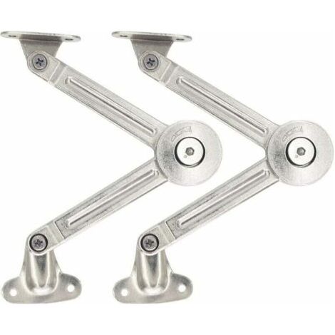 Set mit 2 Soft-Close-Scharnieren für nach oben öffnende Küchenschranktüren (1/5)