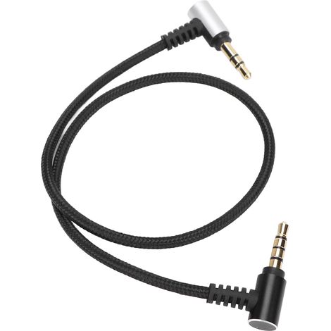 Adaptateur TRS vers TRRS multifonctionnel, câble microphone 3,5 mm compatible avec RODE SC7, 35 cm / 13,8 pouces (1/5)