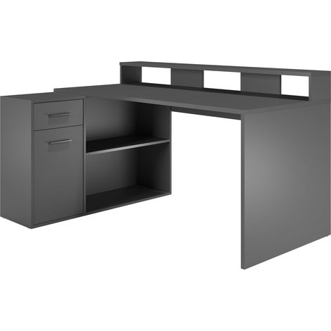 Table de Jeu Bureau Taille de la Configuration Gamer 160 x 92 x 115 cm Couleur Anthracite 203900721 (1/5)