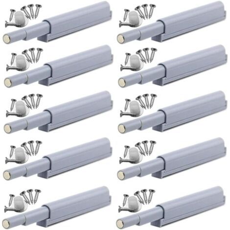 Push to Open Magnetic Latches Magnetic Push-Open Catches Opens and Closes Door with a Simple Push (10 Pieces) TRIMEC