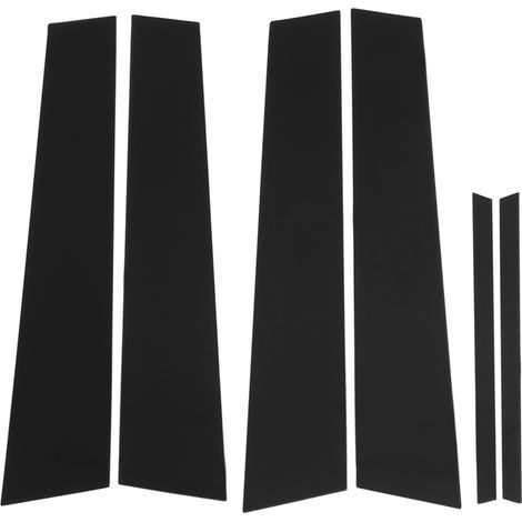 6-teiliges Set aus robusten Tür-/Fenstersäulenverkleidungen aus Polycarbonat, glänzend schwarz, für Acura TSX 2009-2014 (1/5)