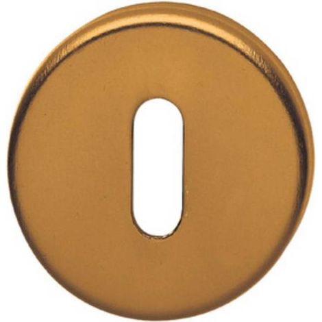 10 x BOCCHETTA ALLUMINIO ANODIZZ BRONZO FORO PATENT