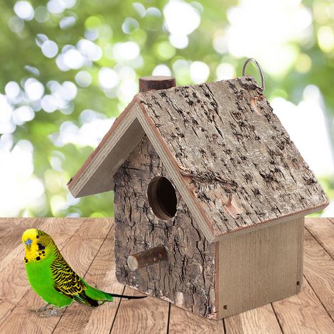 Feuchtigkeitsbeständiges, hängendes Vogelhaus aus Holz – Vogelruheplatz, Haustierbedarf und Zubehör (1/5)