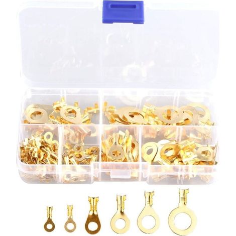 150pcs toroïdal, borne de câblage à froid en forme de O, connecteur de fil de câble borne toroïdale,de (1/5)