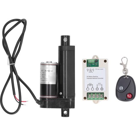 JS TGZ U1 100N 24VDC elektrischer Linearantrieb, 50mm Hub, Metallgetriebe, Schubmotor mit Stange, Steuerung und Fernbedienung.