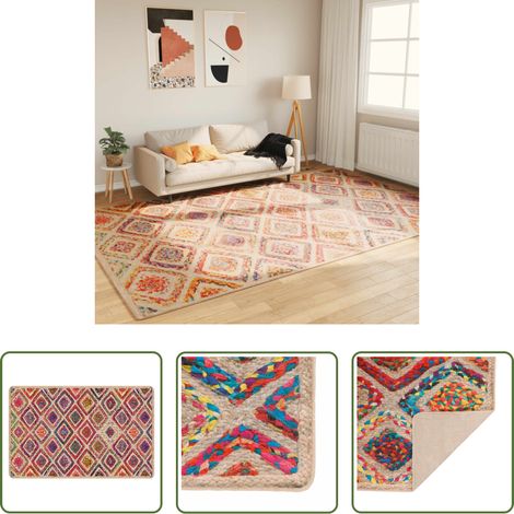 vidaXL Tapis velours - Tapis lavable multicolore 190x300 cm (1/5)