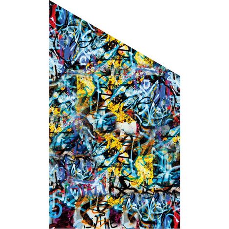 VETRO Glasscheibe GRAFFITI B 1030 xH 1800/1200 mm Ecke RE