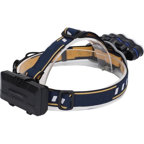 Lampe frontale rechargeable ultra lumineuse, étanche IPX4, 8 LED, torche frontale puissante pour camping et bricolage (1/5)
