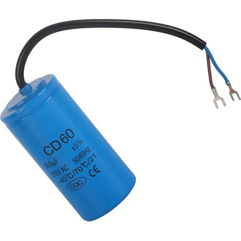 Condensateur à découpage CD60 250 V 300 µF, antidéflagrant, accessoire pour appareils électroménagers (1/5)