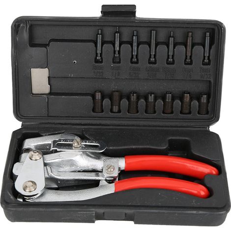 Tragbares elektrisches Lochstanzen-Set, Locher für Edelstahl, Eisen und Kunststoff (1/5)