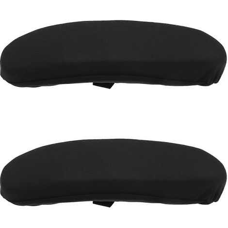 Lot de 2 coussins d'accoudoirs noirs pour chaise de bureau, coussins de rechange pour accoudoirs de chaise de bureau.-28x9cm-Black
