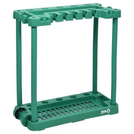 Flo Tuingereedschapsrek - 84 x 74 x 35 cm - Kunststof - Groen - Máximo 45 kg