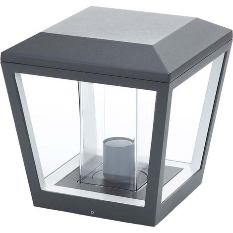 [GEBRAUCHT] Lucande Sockelleuchte Sockellampe Lampe Leuchte Außenlampe Dunia klarer Schirm (1/2)