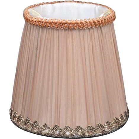 Abat-jour en tissu 12cm – Diamètre supérieur 9cm – Support en fer pour lampes de chevet et lustres – Éclairage chaleureux