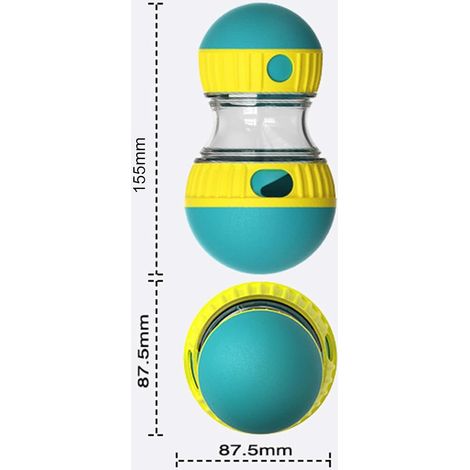 Jouets distributifs pour chiens, jouets multifonctionnels pour chiens, jouets interactifs d'enrichissement interactifs réutilisables de qualité alimentaire pour petits chiens, lac bleu pour la maison (1/5)