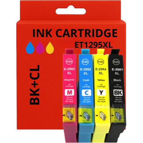 Pack de  Cartouches Compatibles EPSON T1295 XL pour Imprimantes Stylus Office, Stylus, Workforce (1/3)