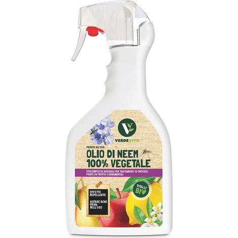 VerdeVivo OLIO DI NEEM 100% PRONTO ALL'USO ml. 750 15.00 pz