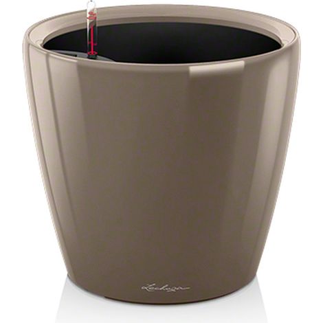 Pot Lechuza Classico LS 35 - Diam. 36 x Ht. 32,5 cm - Différents coloris Noir très brillant