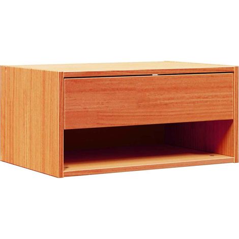 Maison Exclusive - Mesita de Noche con cajón Marrón cera 50 x 32,