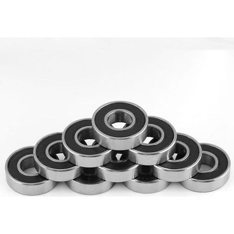 Packung mit 10 60012RS Rillenkugellagern, in robustem Gummi abgedichtet, vielseitig einsetzbar (12 x 28 x 8 mm) (1/5)