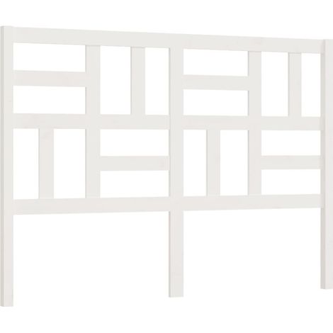 Cabecero accesorio para dormir mueble dormitorio 126 x 4 x 104 cm madera de pino blanco TDL0203907