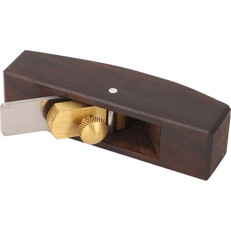 Mini rabot à main acier rapide semelle ronde portable pour chanfreiner bois (1/5)