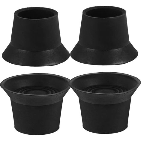 Set da 4 pezzi di tappi in gomma antiscivolo per pali del trampolino. Protezione comoda e sicura per mini trampolino. Installazione facile e durevole.