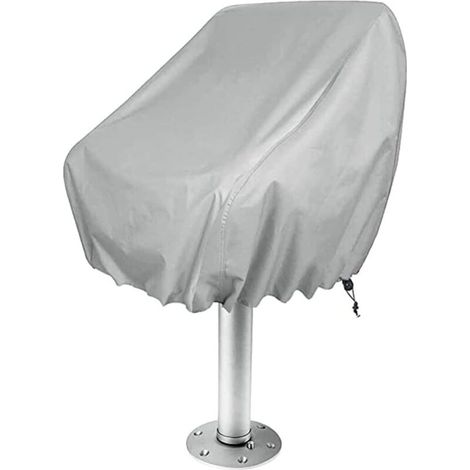 Housse de siège de Bateau Housse de Protection imperméable pour Chaise de Banc de Capitaine Housse de siège Marine argentée Housse de siège de Bateau Housse de siège de Ponton Housse de si