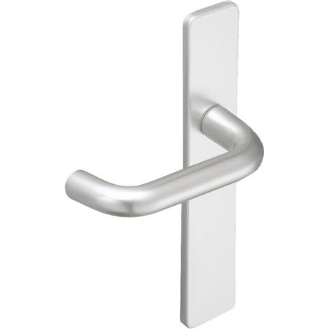 Ensemble sur grande plaque carrée en aluminium anodisé - Ton argent - BERCY condamnation avec voyant - ASSA ABLOY FRANCE BEZAULT (1/5)