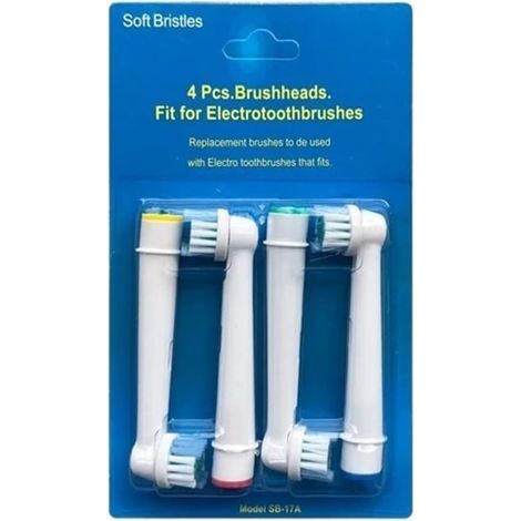 Têtes de brosse remplaçables compatibles avec les têtes de brosse à dents électrique O【B】 EB-18/EB-17/EB-20/25/50/60, adaptées à plusieurs unités principales(EB-17) (1/2)