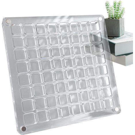 Vitrine pour gemmes – Boîte de rangement magnétique en coquillages – Boîte de rangement transparente pour perles, pierres précieuses, bijoux (1/5)
