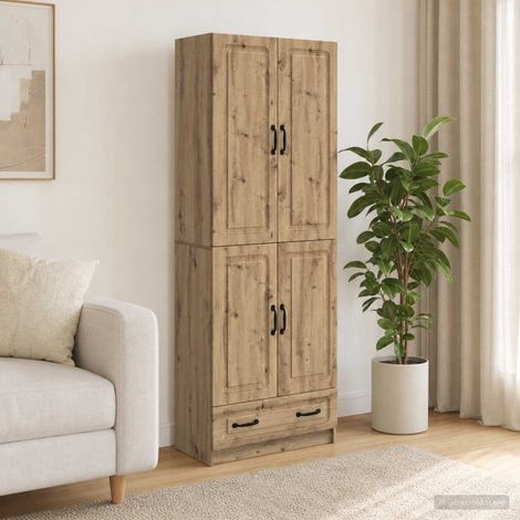 vidaXL Schrankset 2 Stk. Artisan-Eiche Holzwerkstoff (1/5)