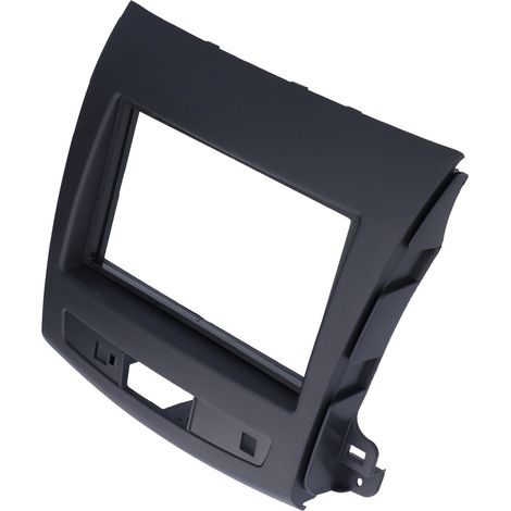 Einbaurahmen für 2-DIN-Autoradios für Mitsubishi Outlander (2008–2012), unterstützt Navigation und DVD-Audio, inklusive schwarzem Zierleistensatz (1/5)
