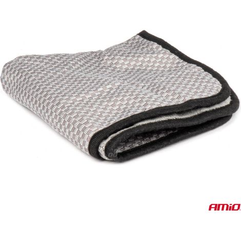 Chiffon microfibre 2 en 1 pour polir et faire briller les voitures 40x40 cm 600 g AMIO-03976 (1/2)
