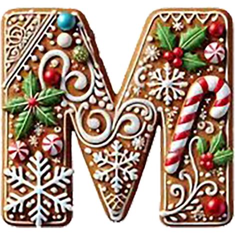 Ornement Lettre - Décoration Arbre De Noël Personnalisée Forme Flocon De Neige - Initiale Alphabetique - Lot De 1 Pièce (1/4)