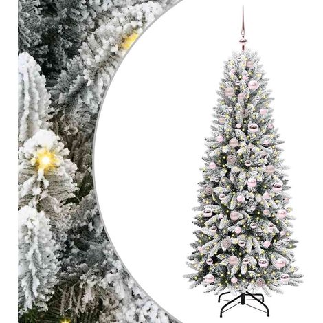 vidaXL Albero di Natale artificiale Bianco 180 cm