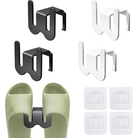 Scarpiera da parete a 4 pezzi, mensola per scarpe sospesa, organizer per scarpe, portascarpe salvaspazio, per ingresso, soggiorno, bagno, balcone, corridoio