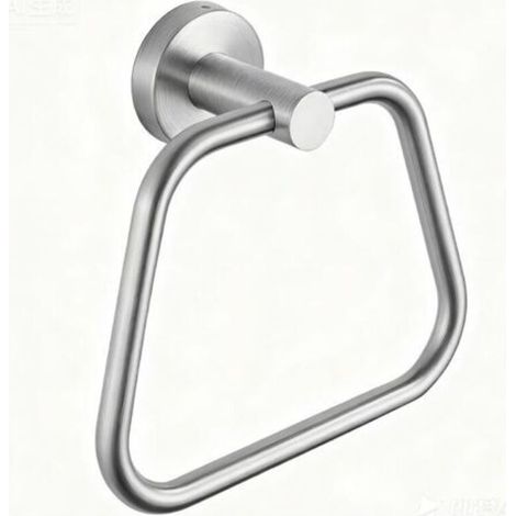 Anneau Porte-Serviettes - Accessoire de Salle de Bain en Acier Inoxydable 304 - Porte-Serviettes Mural avec Design Trapézoïdal (1/5)