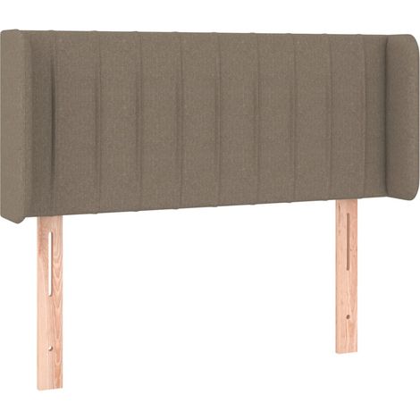 Maison Exclusive - Testiera ad Orecchio Tortora 93x16x78/88 cm in Tessuto