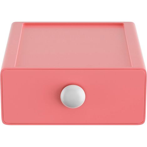 Desktop Drawer Storage Box Multifunctional Space Saving Large Capacity Desk Supplies Storage Organiser for Home and Office Orange Color