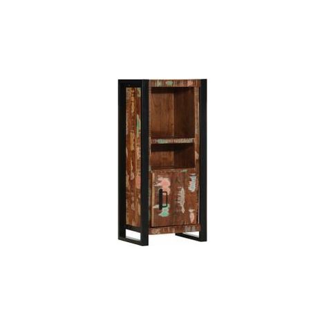 Armoire de salle de bain 40x30x90 bois massif récupération (1/5)